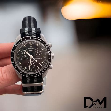 omega moon watch nato strap|omega nato strap for sale.